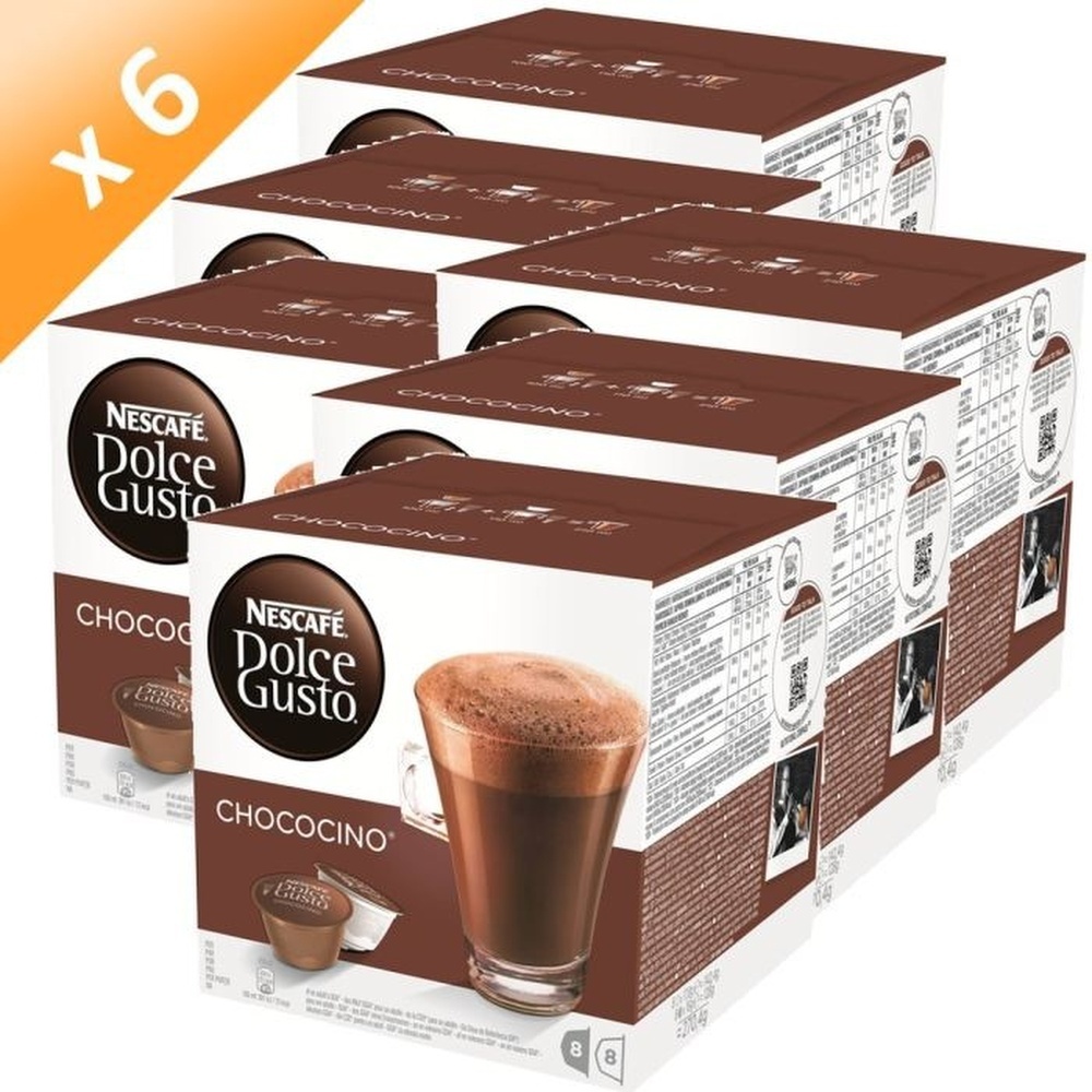 Nescafé Dolce Gusto Chococino - Chocolat - 96 Capsules (6 boîtes x