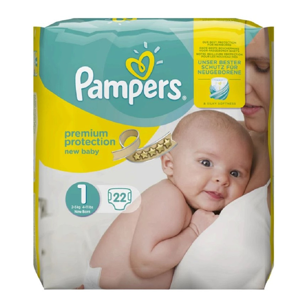 Couches Bébé Baby-Dry Taille 2 4Kg - 8Kg PAMPERS : le paquet de
