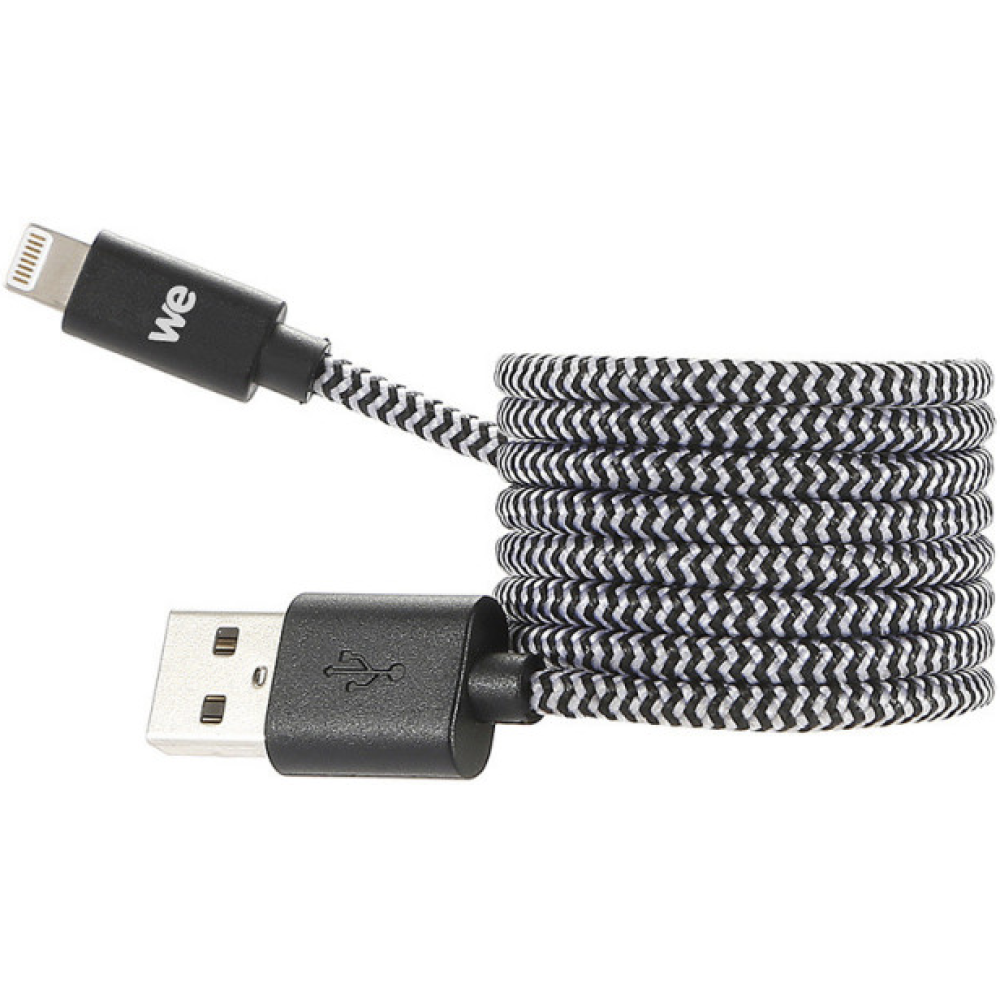 Lot de 4 câbles USB / USB type C . En nylon tressé . Longueurs