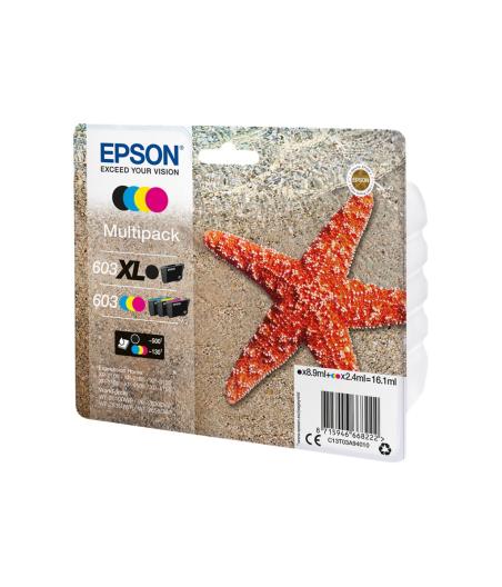 CARTOUCHE D\'ENCRE EPSON MULTIPACK 4-COLOURS 603 XL